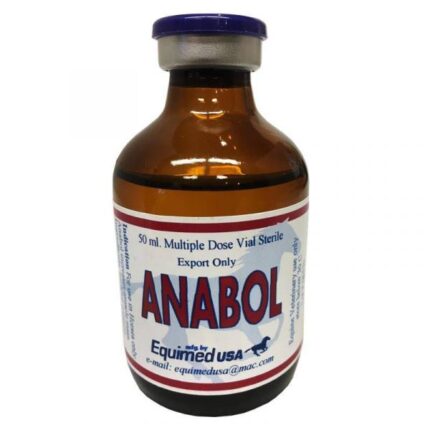 Analytical-grade Ace Flusone flunixin injectable vial in a veterinary laboratory setting, supplied by Equine Pharma World.