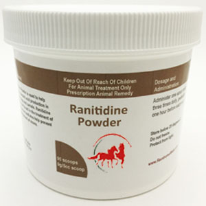 Ranitidine oral powder for horse gastric ulcer support, supplied by Equine Pharma World